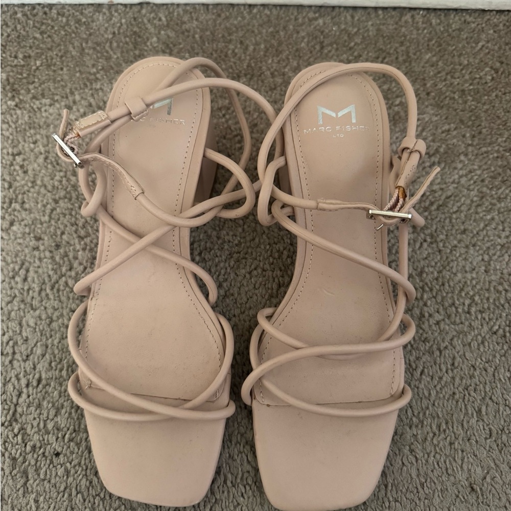 Marc Fisher Nayora Strappy Nude Heels